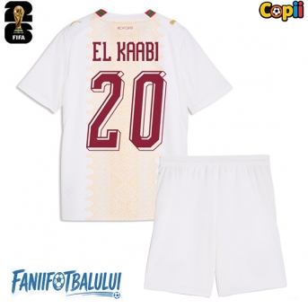 Maroc Ayoub El Kaabi #20 Echipament de Fotbal Replică Mondial 2026 Copii Deplasare (+ Șorturi)